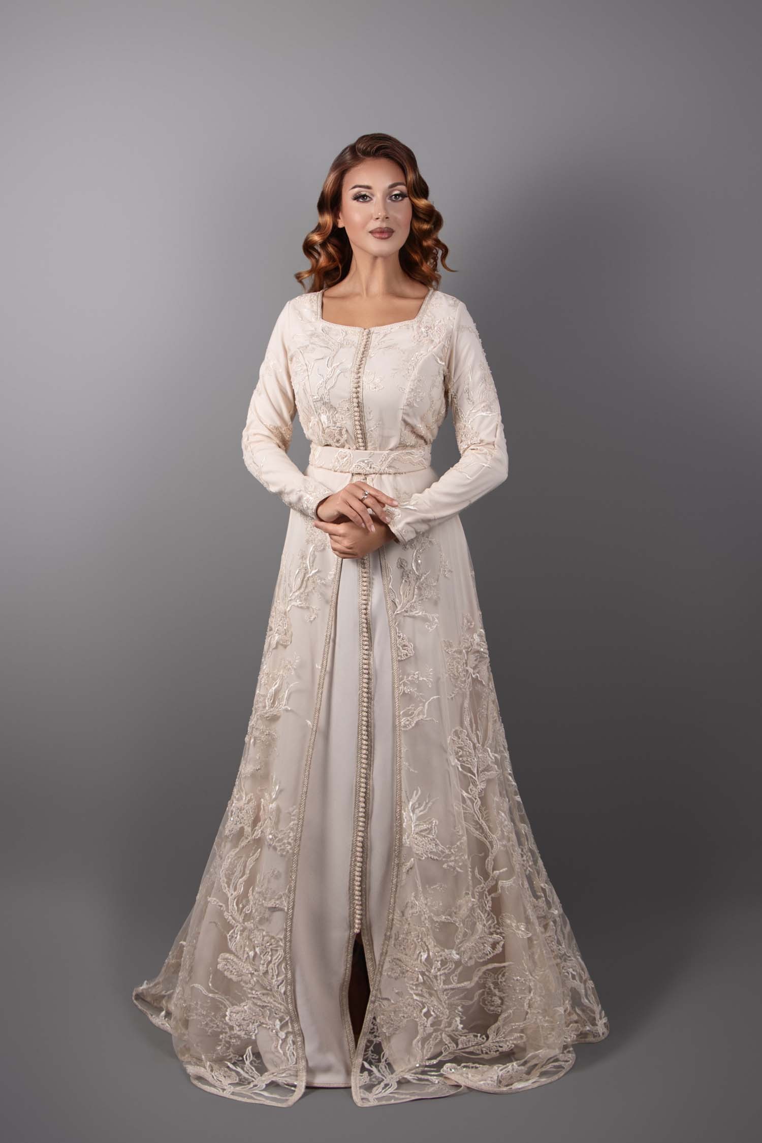 Caftan Robe De MariÃ©e RaffinÃ©e Marocain Traditionnel Caftan